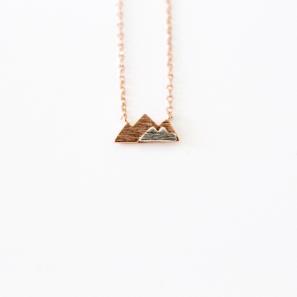 Jewelry - Rose Gold Mountain Dainty Necklace